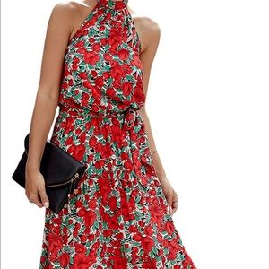 Floral Halter Maxi Dress